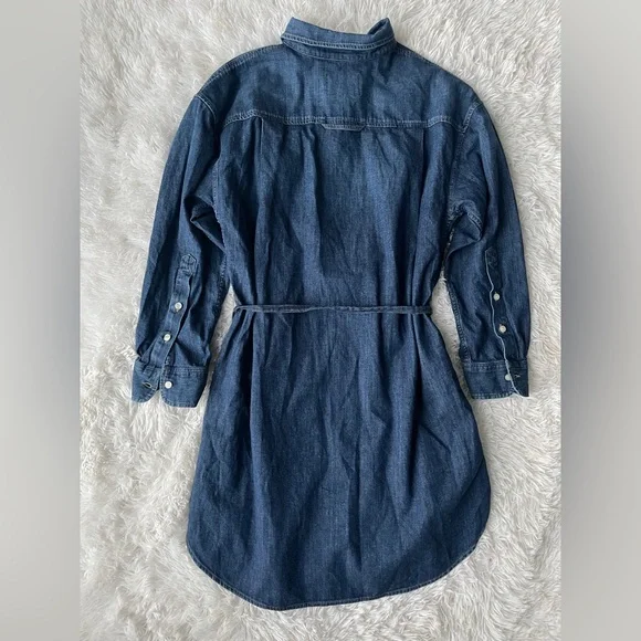 Citizens of Humanity Kayla Tie-Waist Denim Shirt Dress - Picture 12 of 14